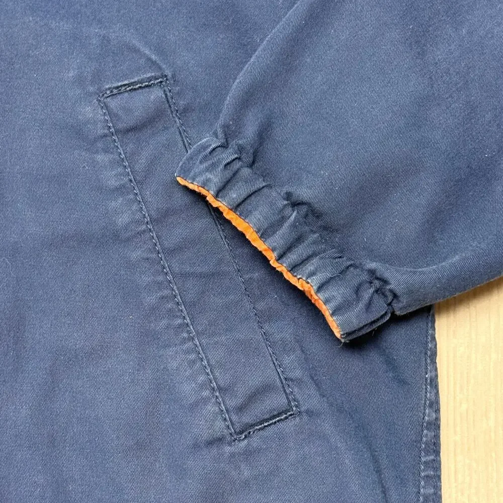 Polo Ralph Lauren Boys Toddler Reversible Hooded Jacket Navy Blue Orange Coat